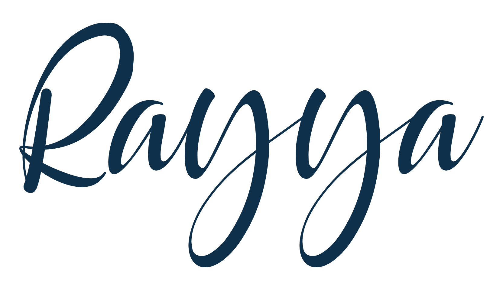Rayya, calligraphy font preview