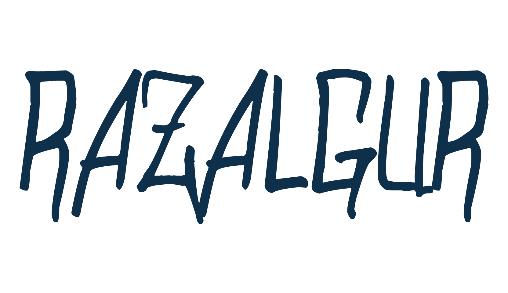 Razalgur, fancy various decorative script calligraphy font preview