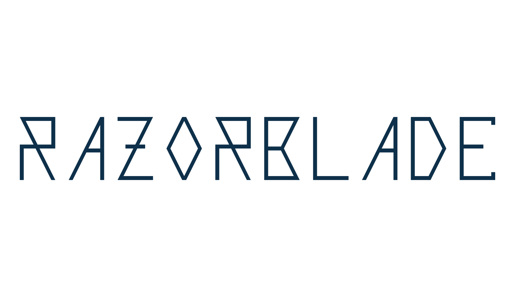 Razorblade, various font preview