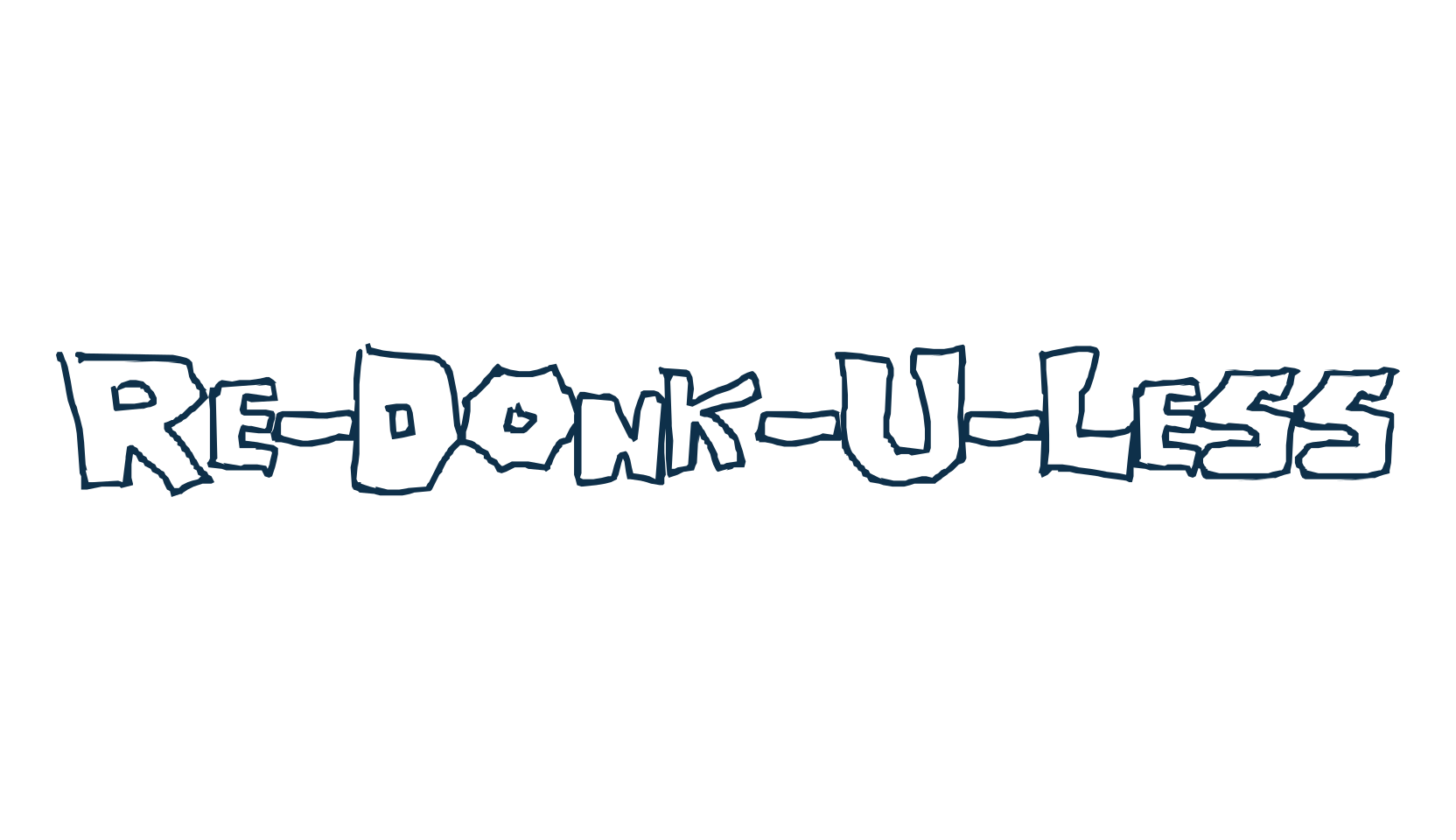 Re-Donk-U-Less, fancy cartoon decorative font preview