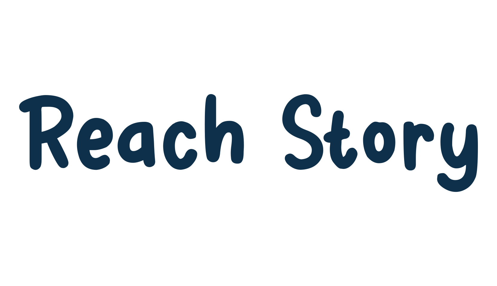 Reach Story, handwriting font preview