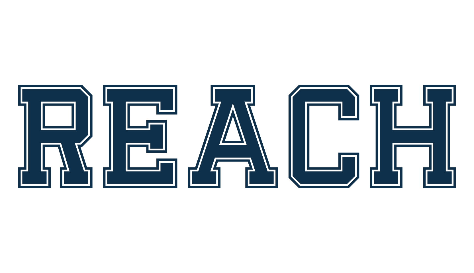 Reach, old school font preview