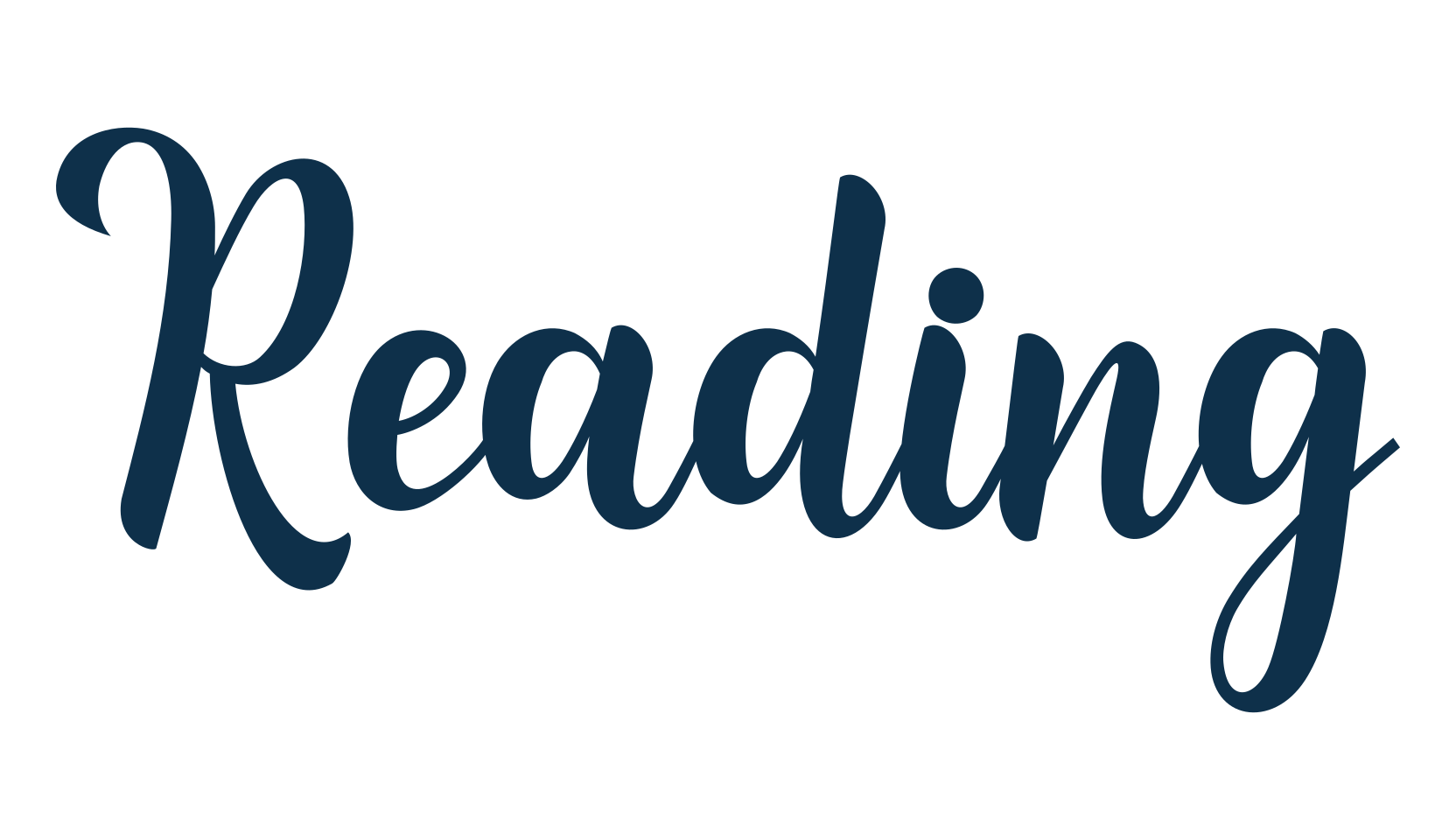 Reading (reading-2), script calligraphy fancy decorative font preview