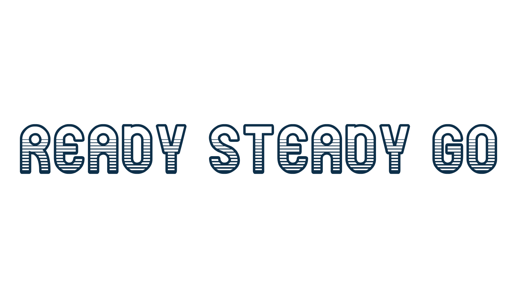 Ready Steady Go, fancy various decorative font preview