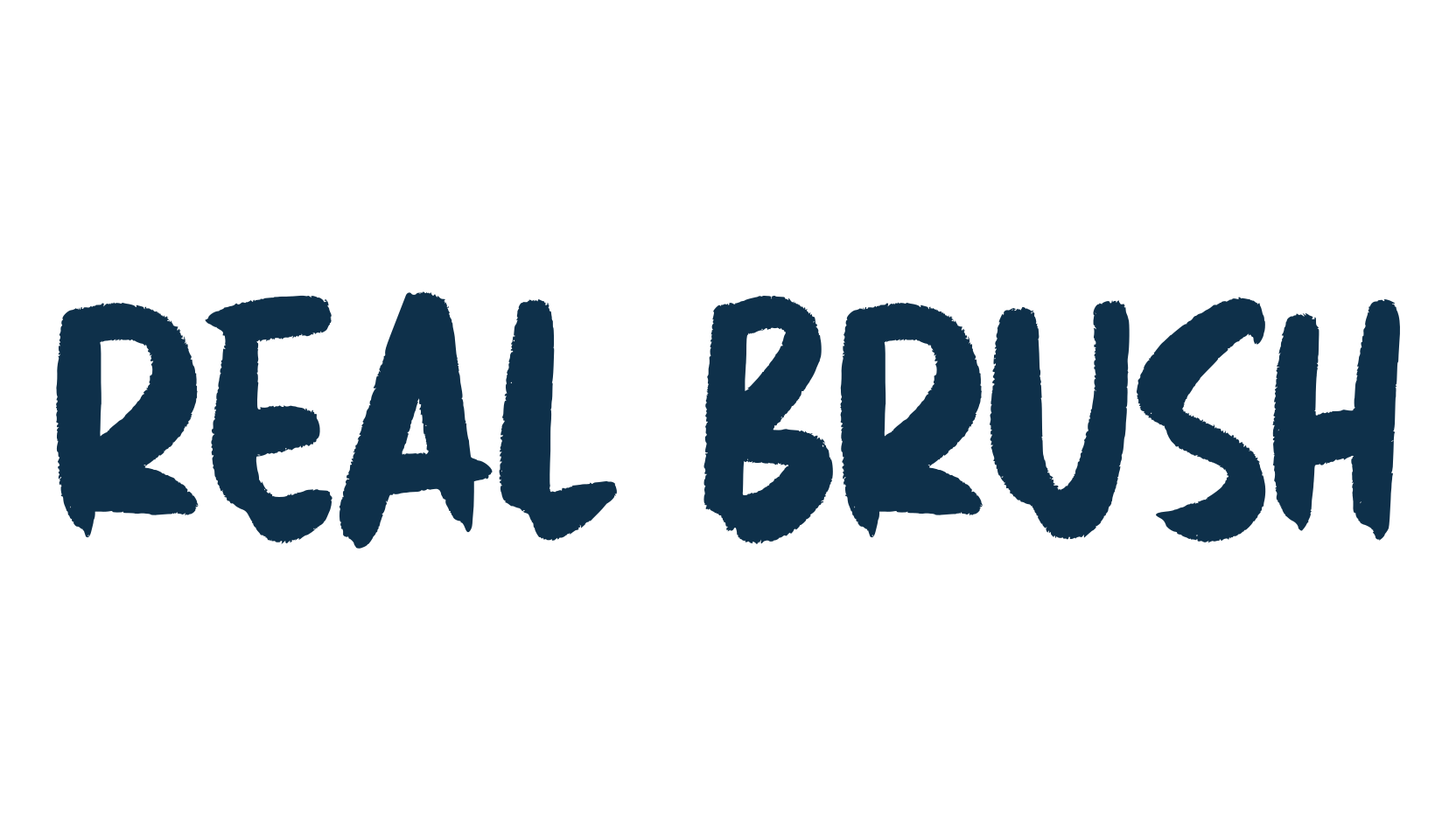 Real Brush, brush font preview