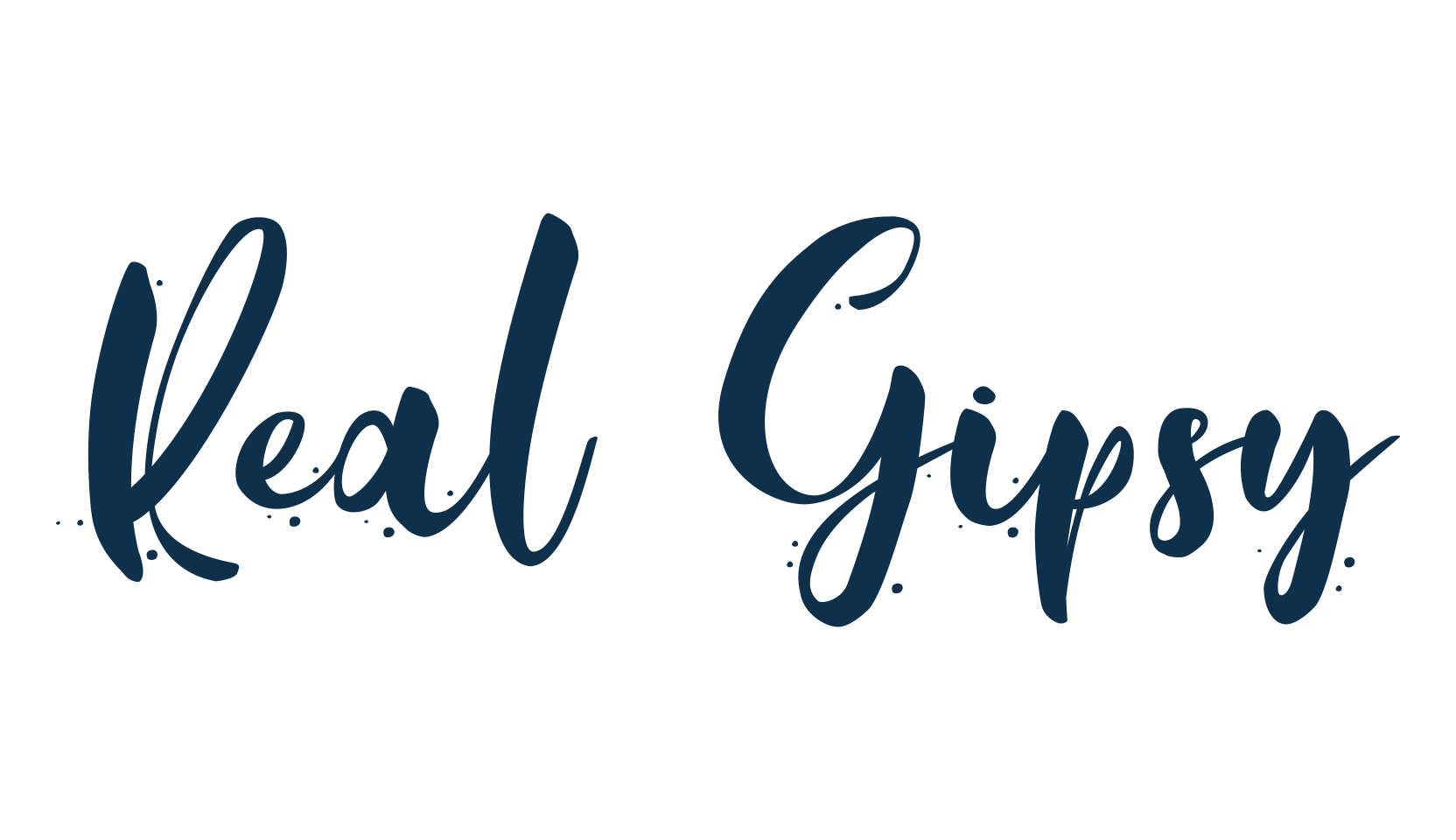Real Gipsy, script brush fancy decorative calligraphy font preview