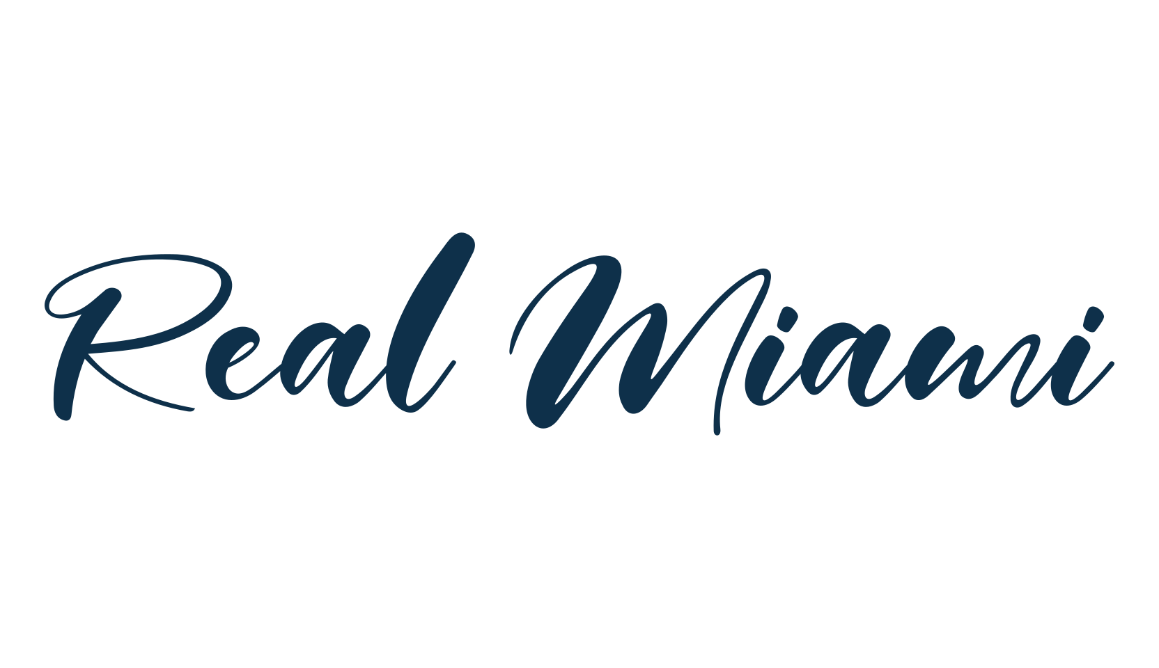 Real Miami, script calligraphy fancy decorative font preview