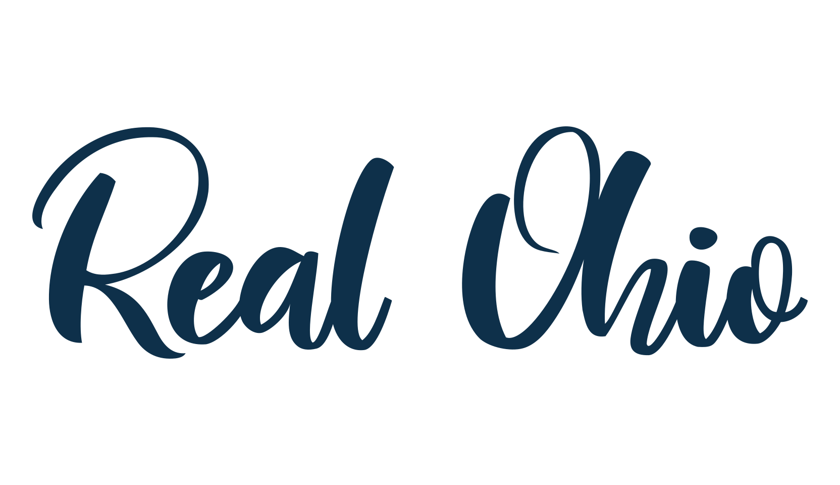 Real Ohio, script calligraphy fancy decorative font preview