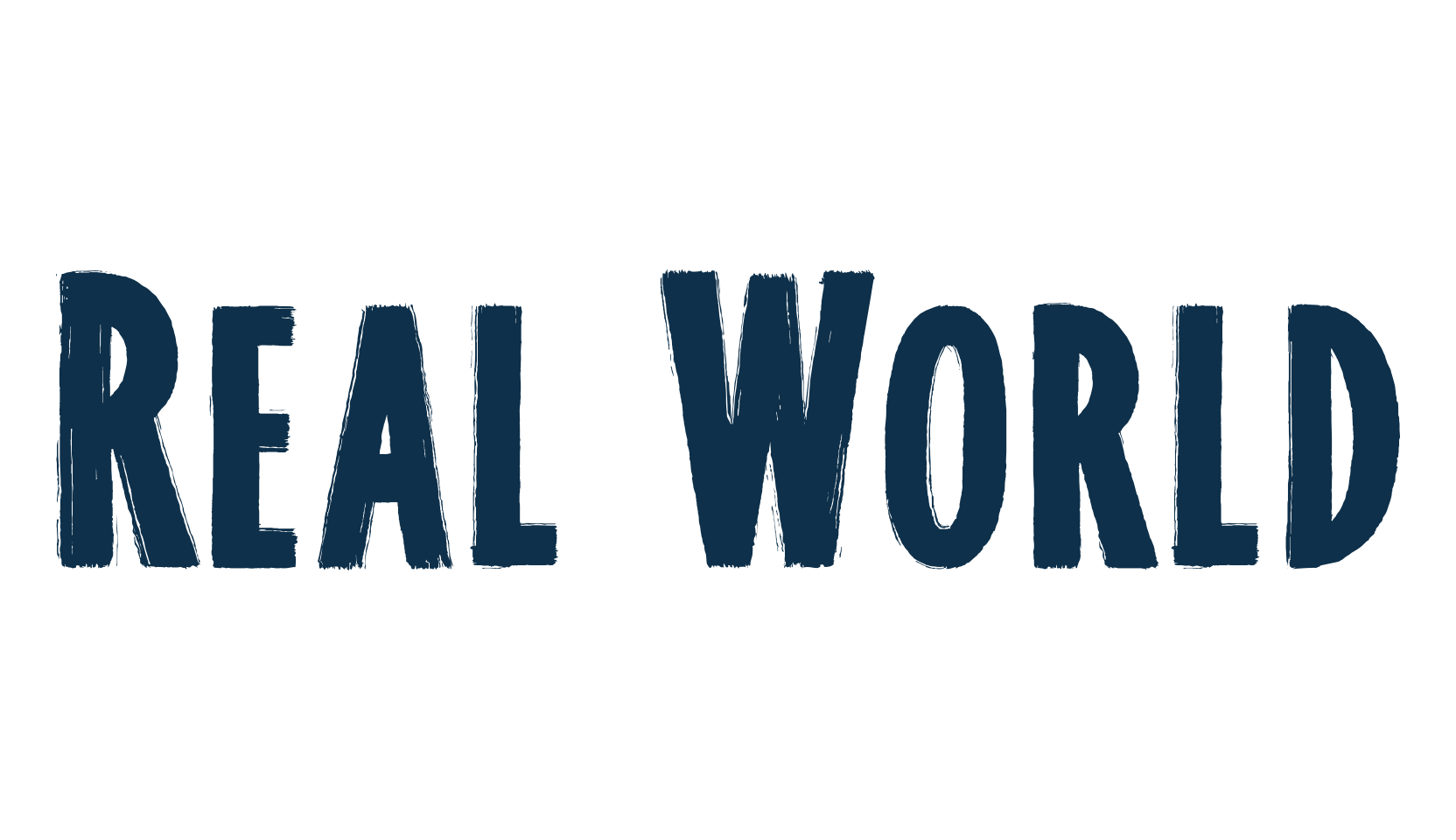 Real World, eroded font preview