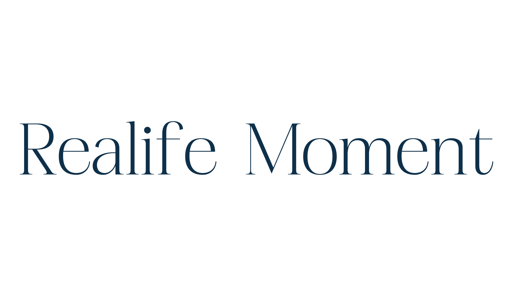 Realife Moment, basic serif font preview