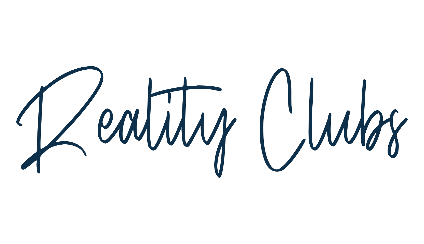 Reality Clubs, script handwritten fancy decorative calligraphy font preview