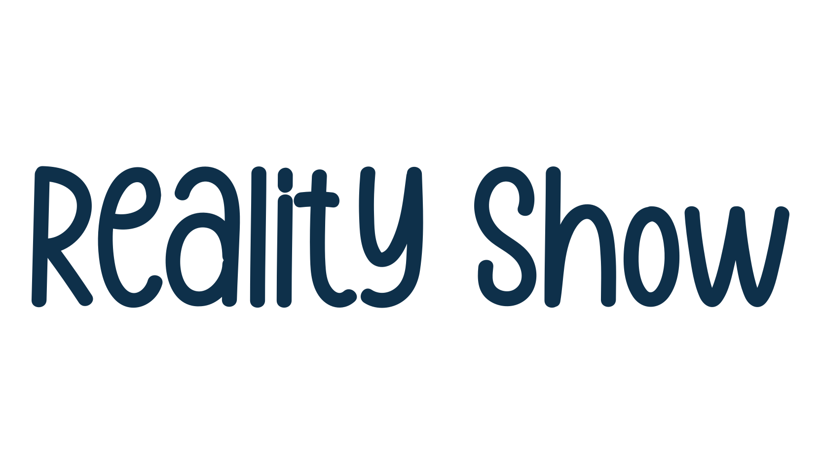 Reality Show, fancy various decorative script calligraphy font preview