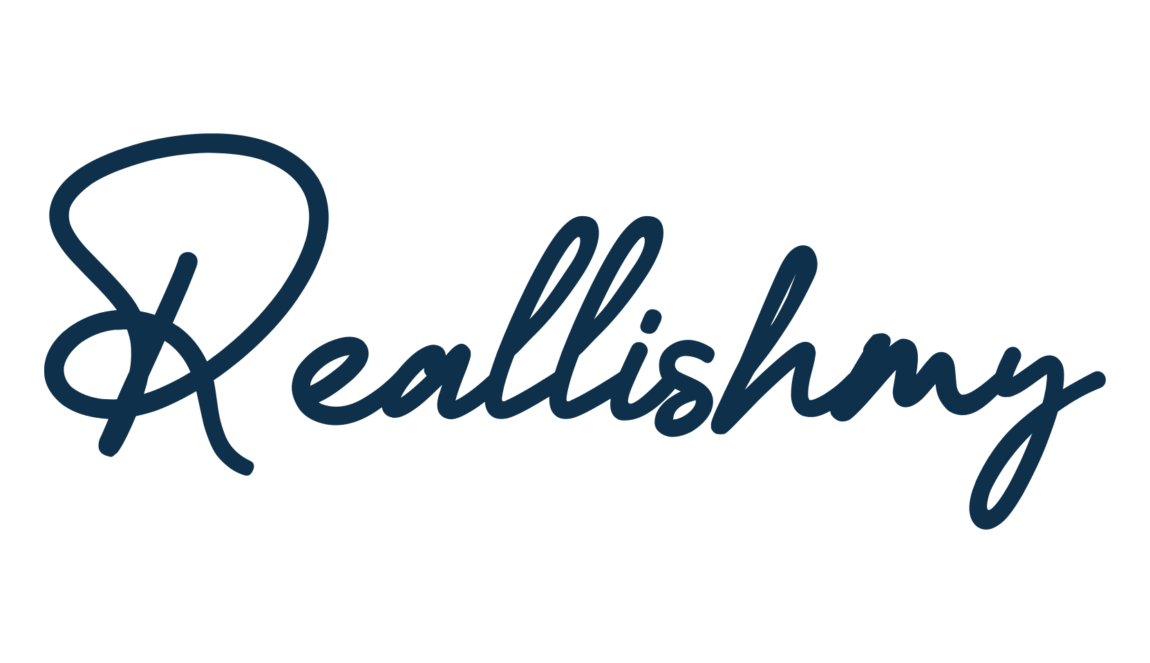 Reallishmy, script handwritten fancy decorative calligraphy font preview
