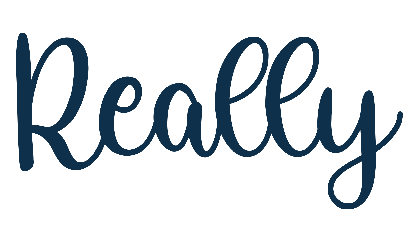 Really (really-3), fancy various decorative script calligraphy font preview