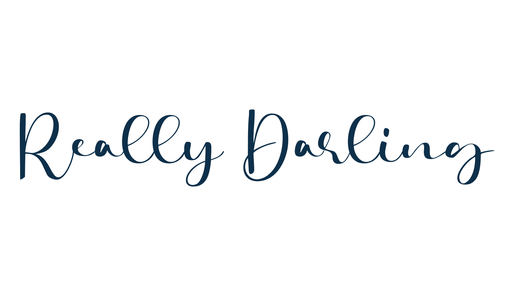 Really Darling, handwriting font preview