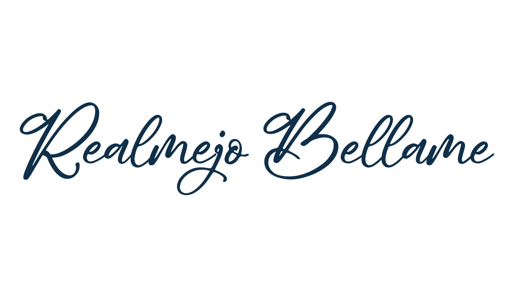 Realmejo Bellame, handwriting font preview