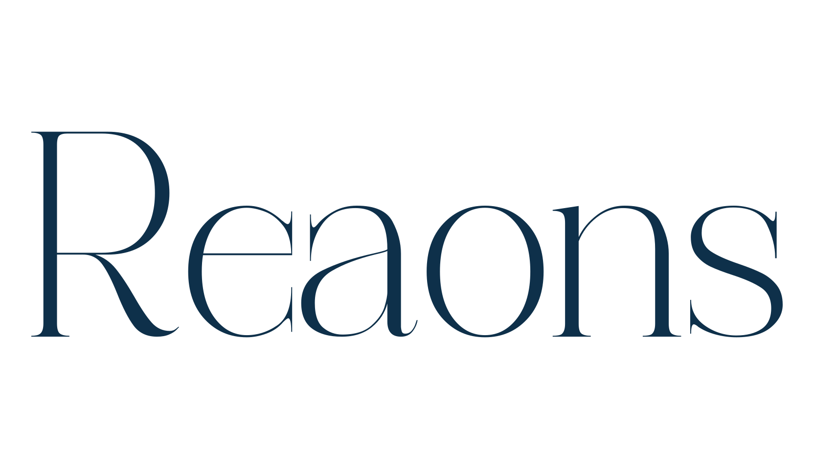 Reaons, basic serif font preview