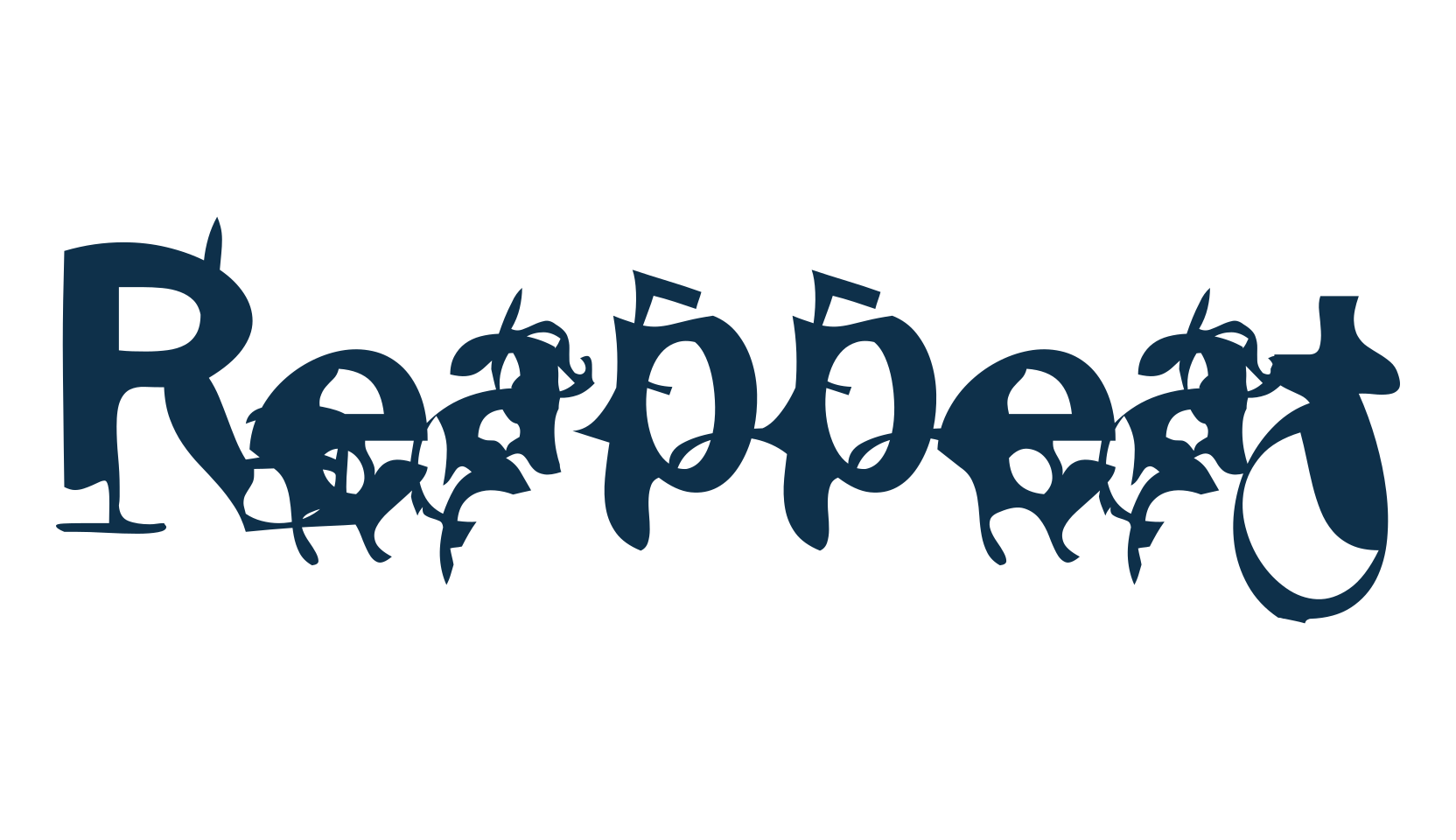 Reappeat, fancy destroy decorative font preview
