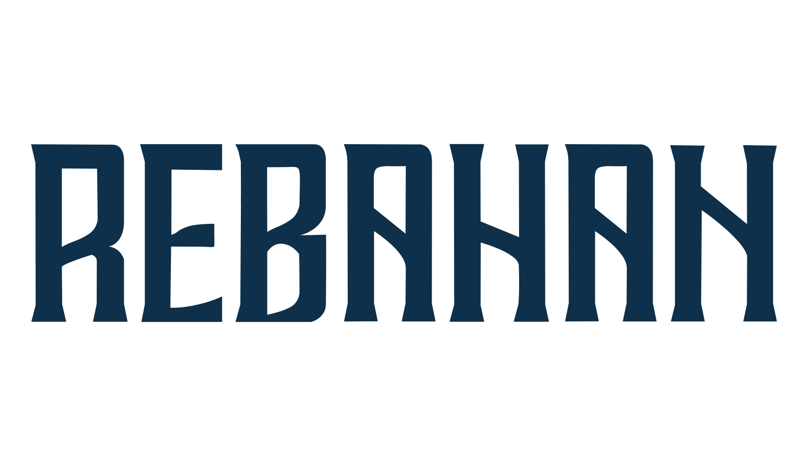 Rebahan, retro font preview