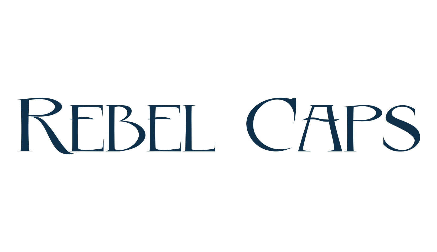 Rebel Caps, fancy retro decorative font preview