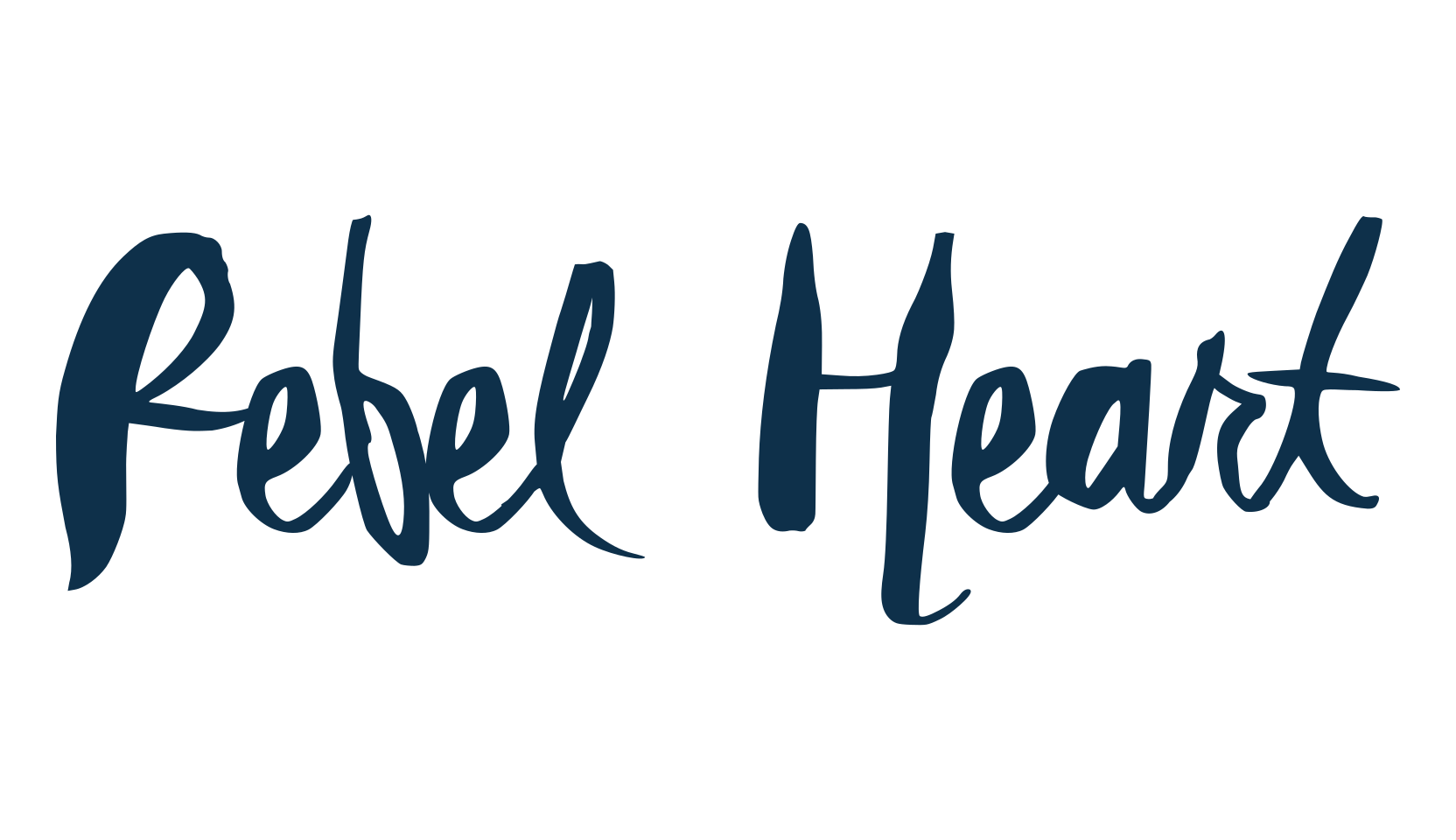 Rebel Heart, brush font preview