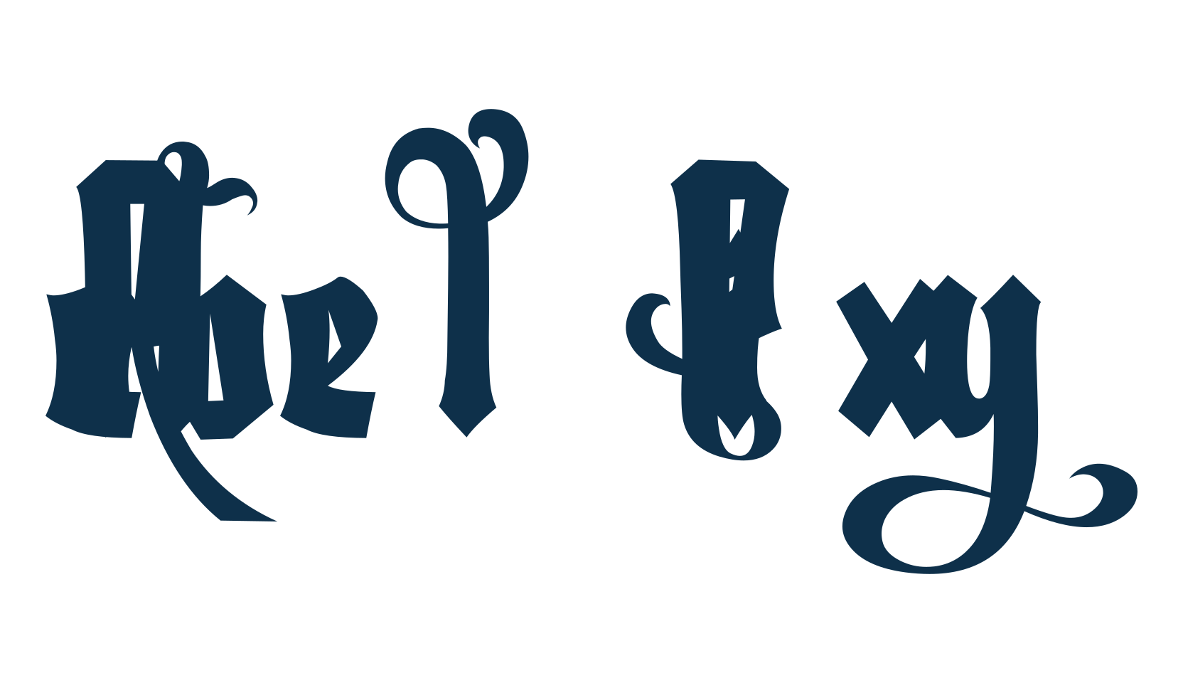 Rebel Pixy, fancy various gothic font preview