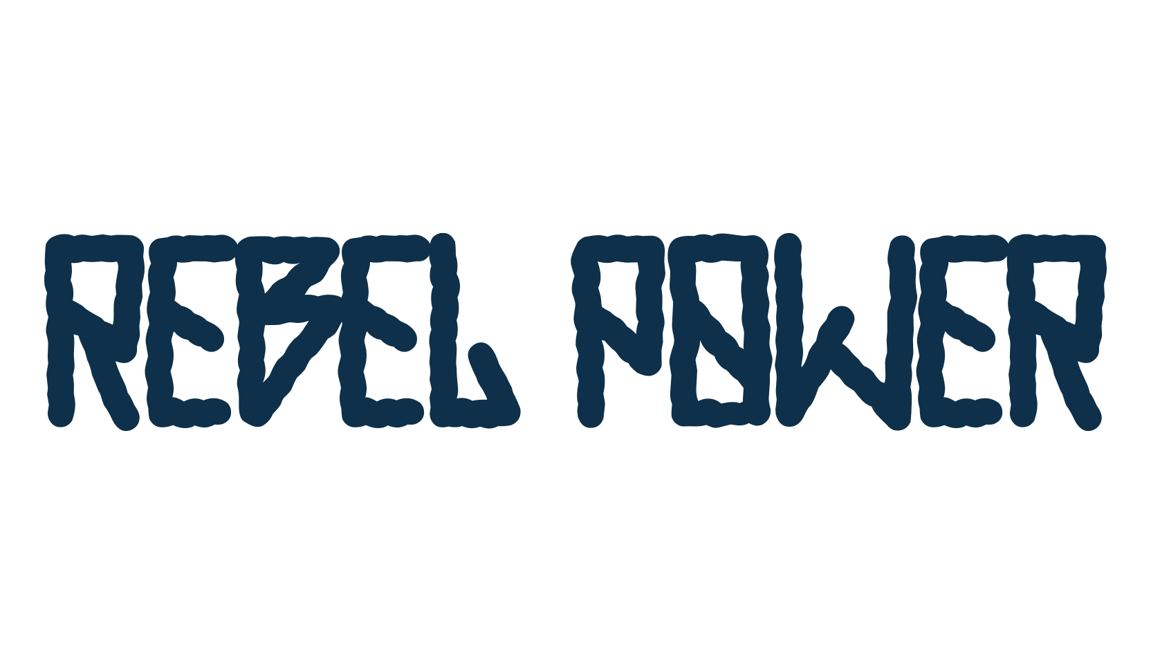 Rebel Power, fancy eroded decorative font preview