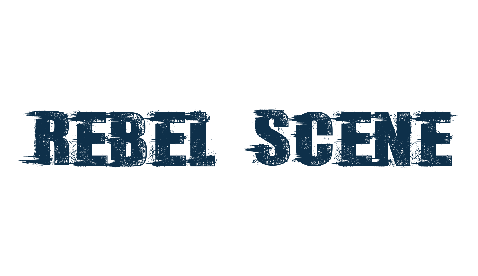 Rebel Scene, fancy distorted decorative font preview