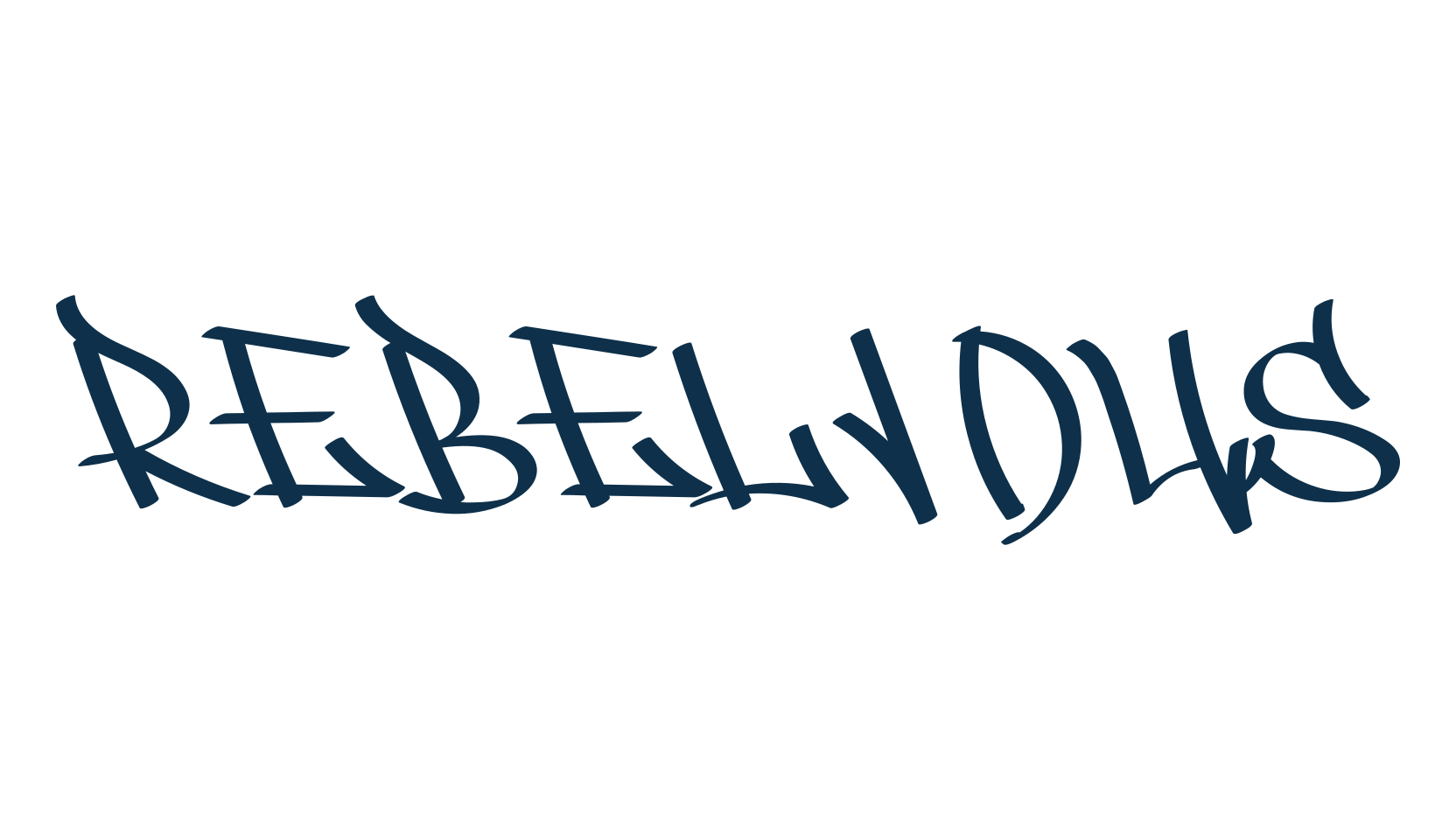 Rebelious, graffiti font preview