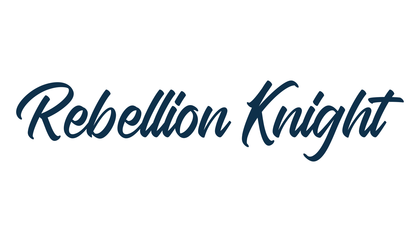 Rebellion Knight, calligraphy font preview