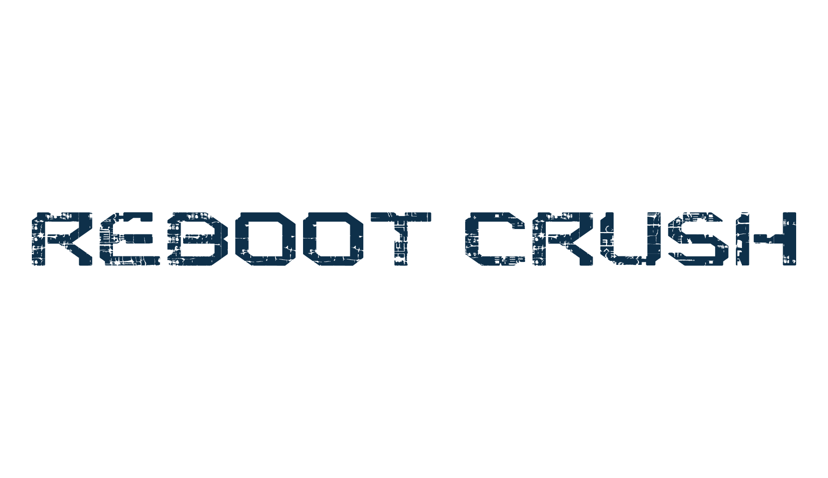 Reboot Crush, techno sci-fi font preview