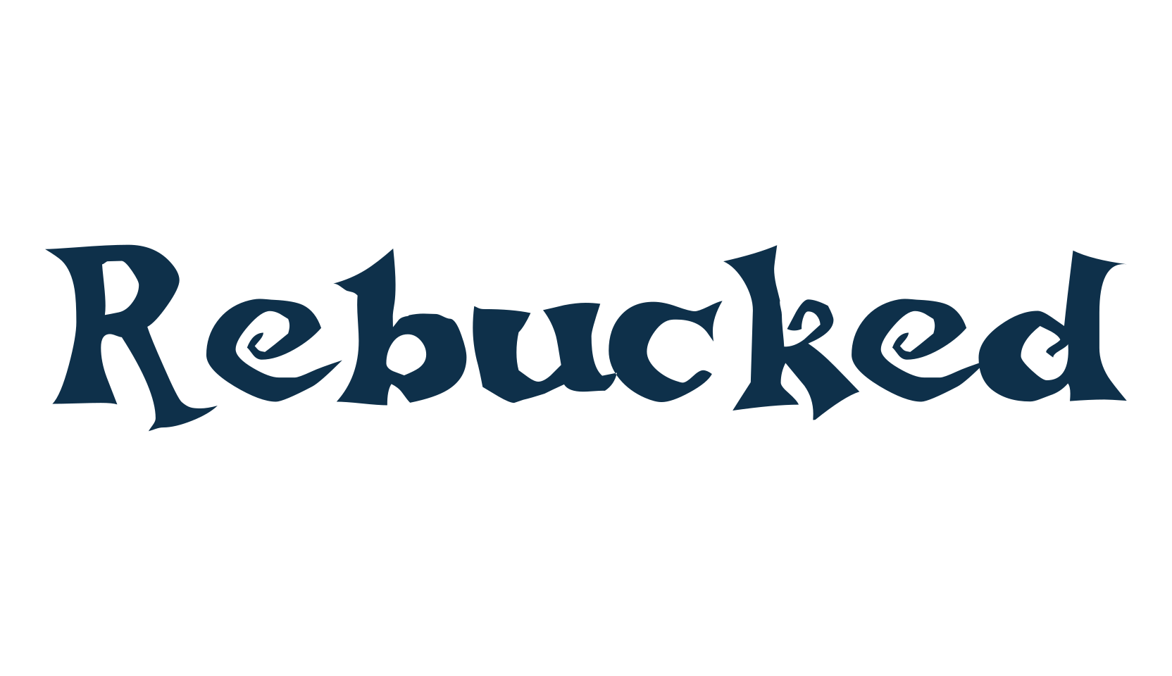 Rebucked, fancy curly decorative font preview