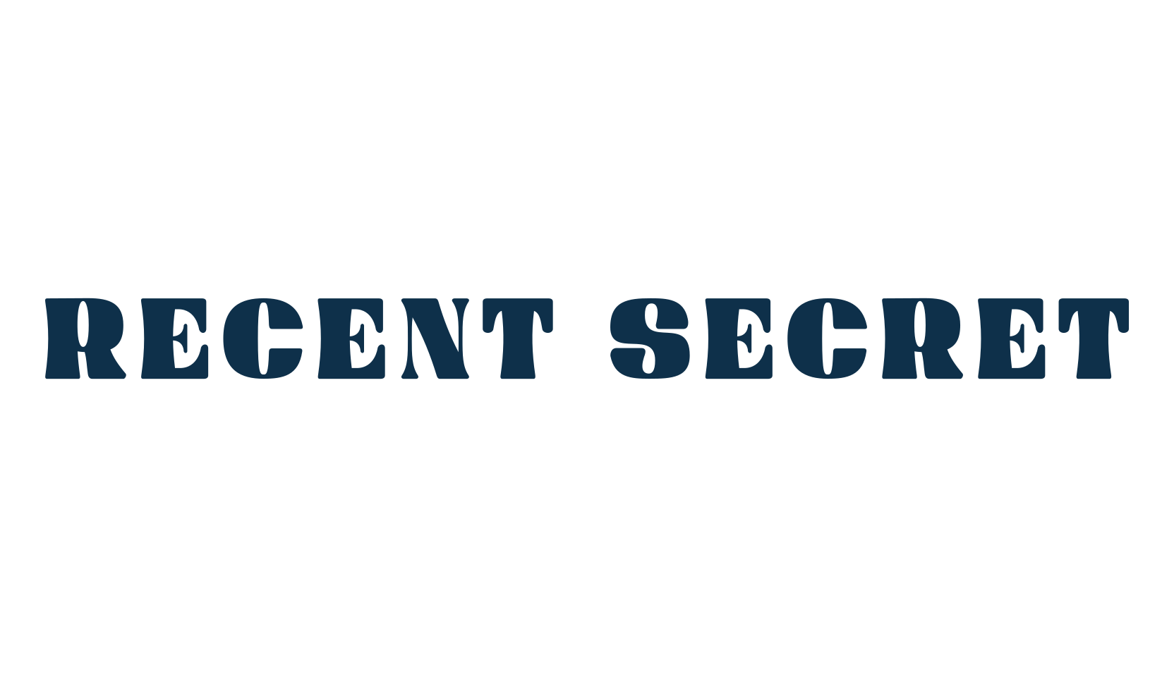 Recent Secret, retro font preview