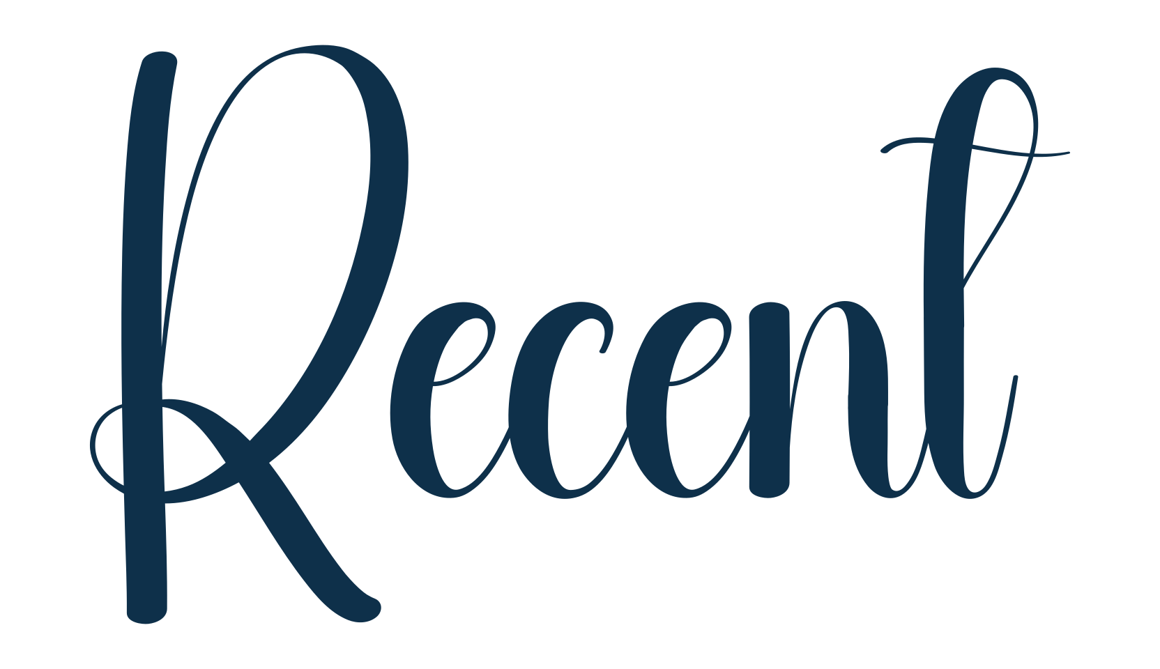 Recent, fancy decorative font preview
