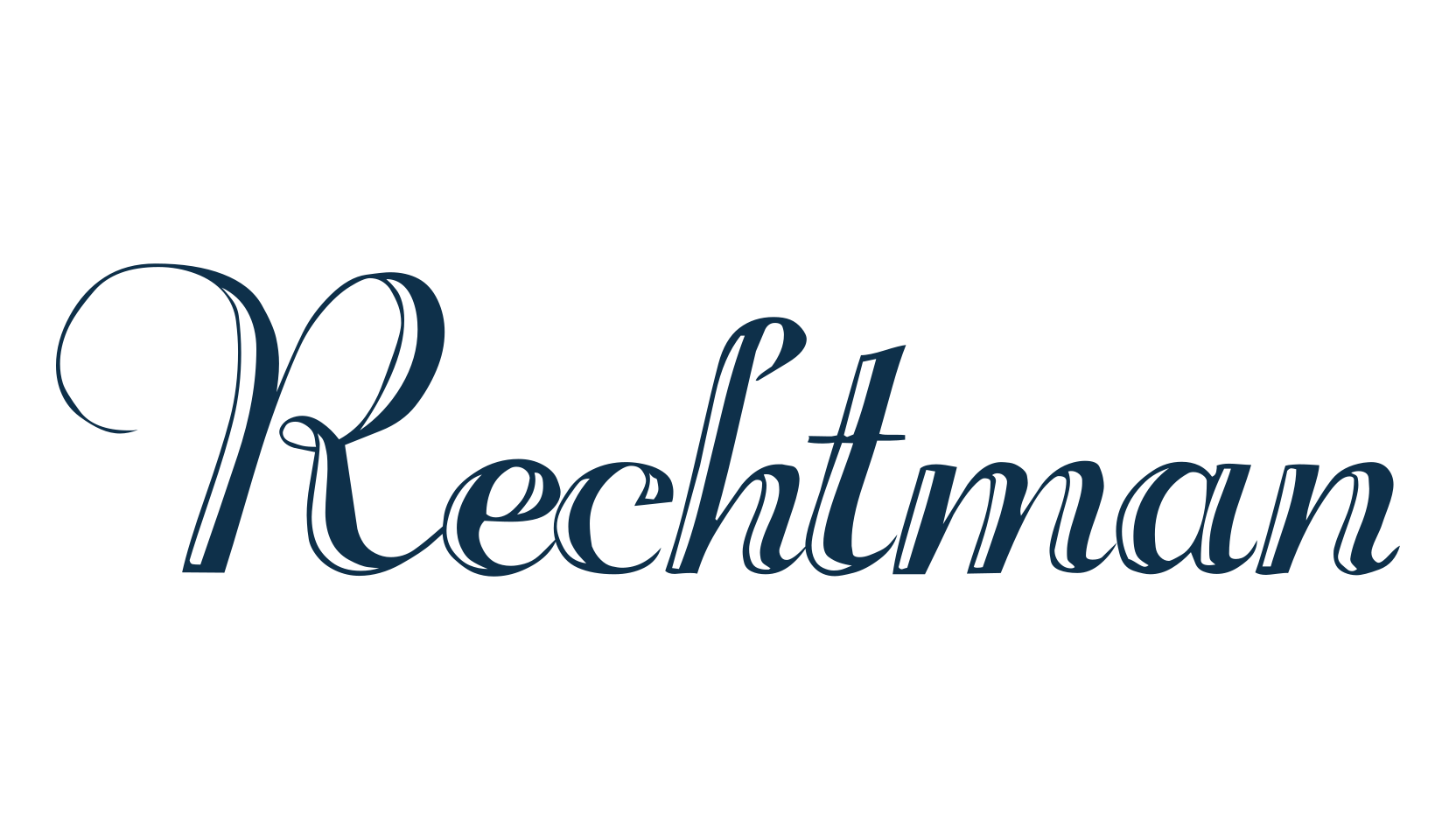 Rechtman, fancy retro decorative font preview