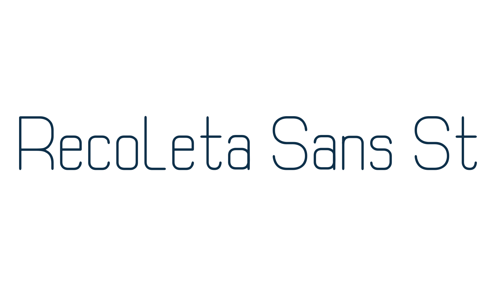 Recoleta Sans St, basic sans serif font preview