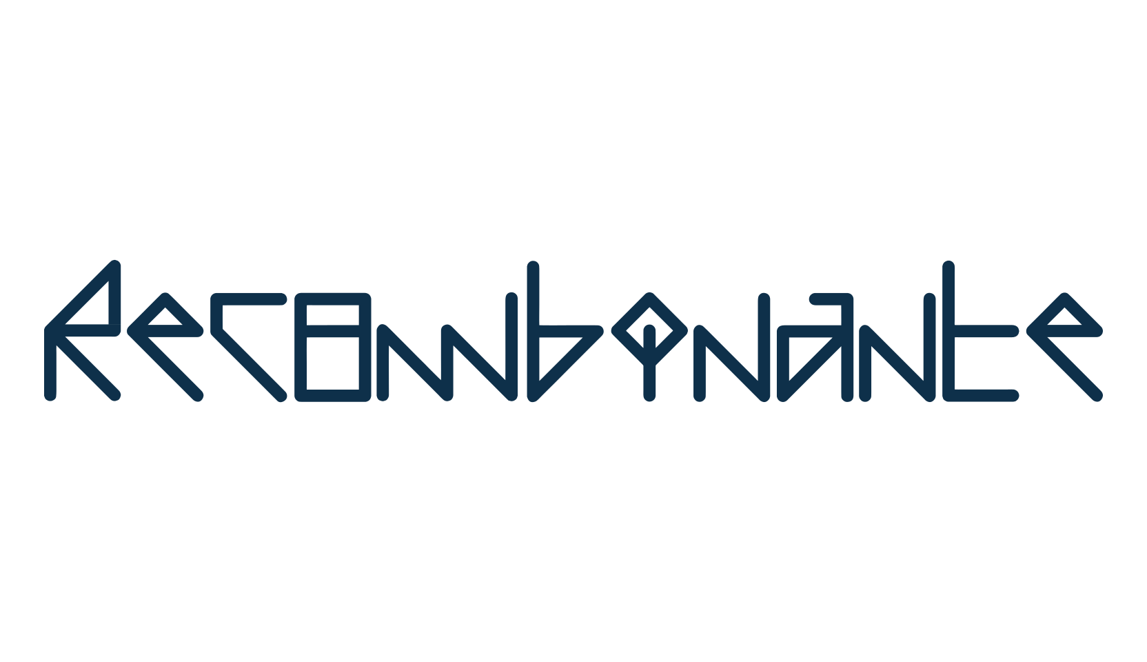 Recombinante, fancy various techno sci-fi font preview