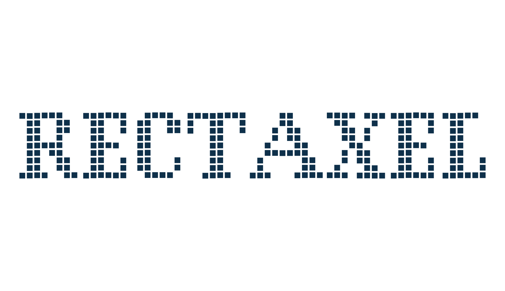 Rectaxel, lcd font preview