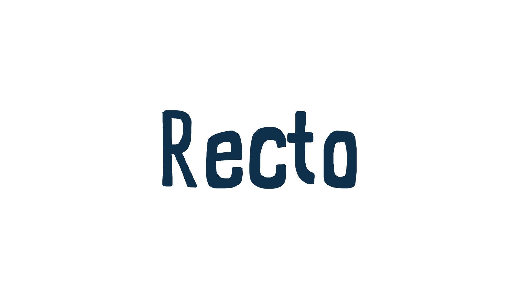 Recto, fancy eroded decorative font preview