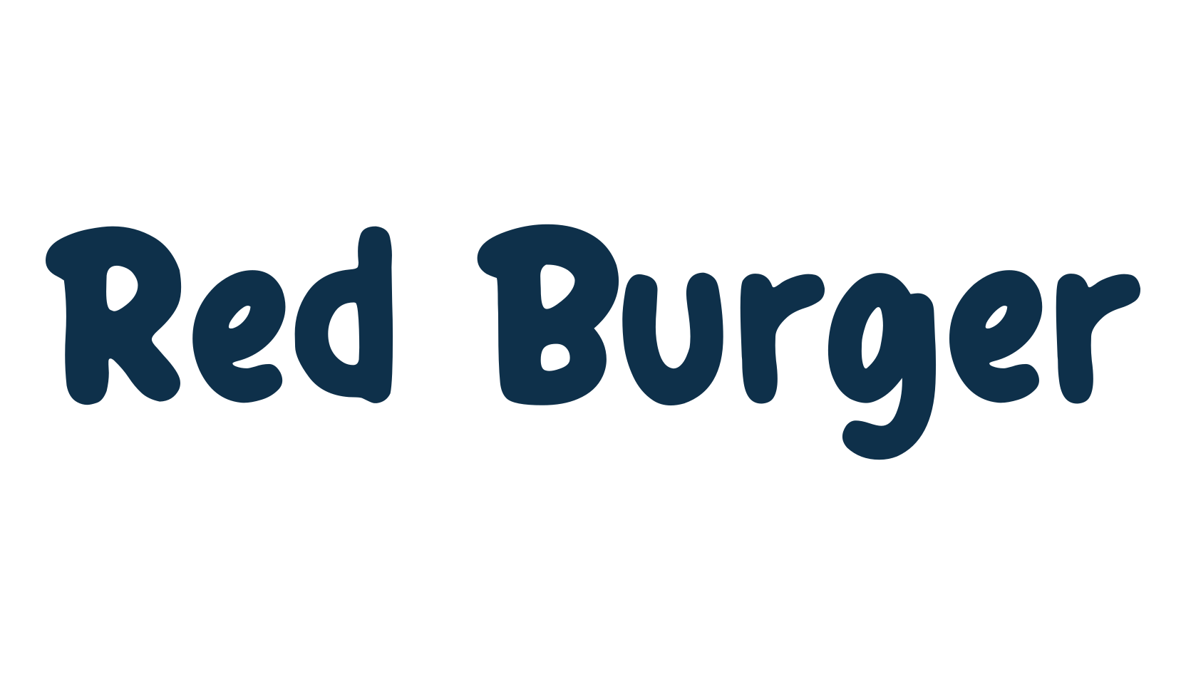 Red Burger, cartoon font preview