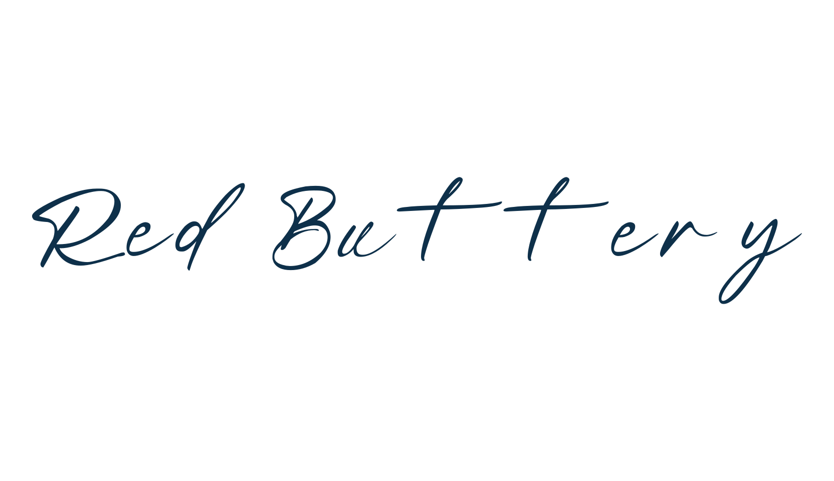 Red Buttery, script handwritten fancy decorative calligraphy font preview