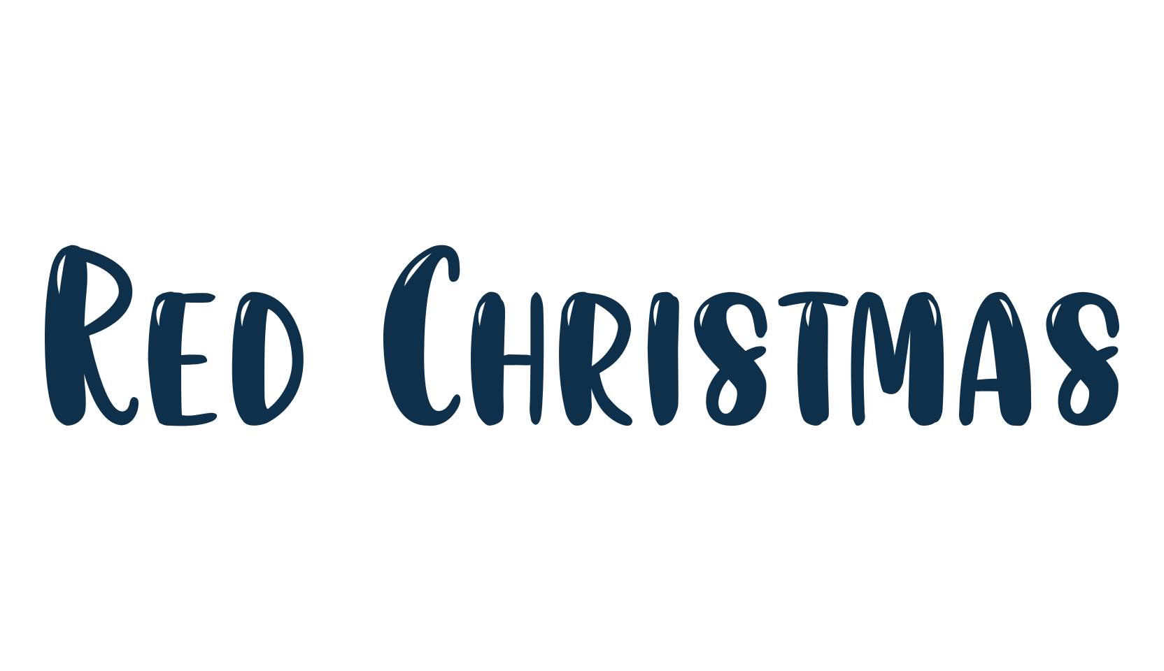 Red Christmas, fancy decorative font preview