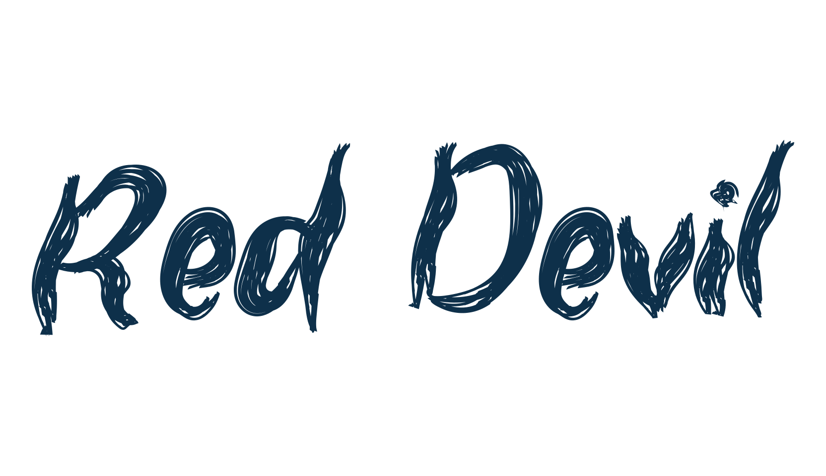 Red Devil, halloween font preview