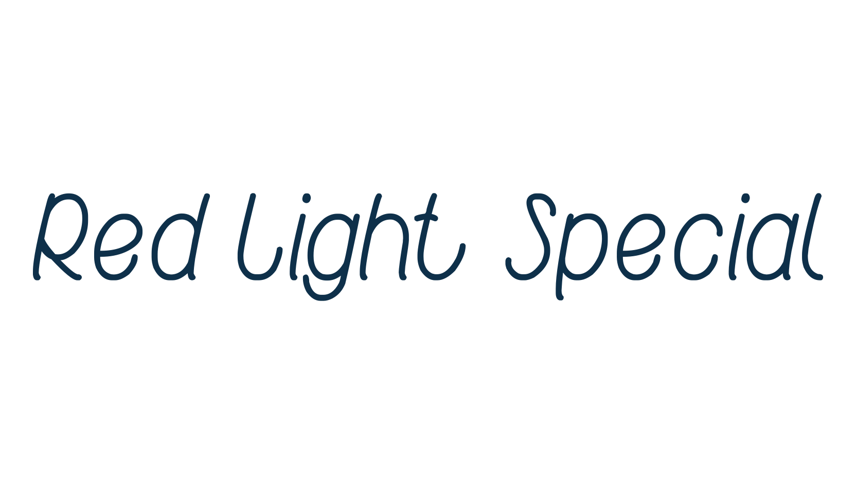 Red Light Special, fancy decorative font preview