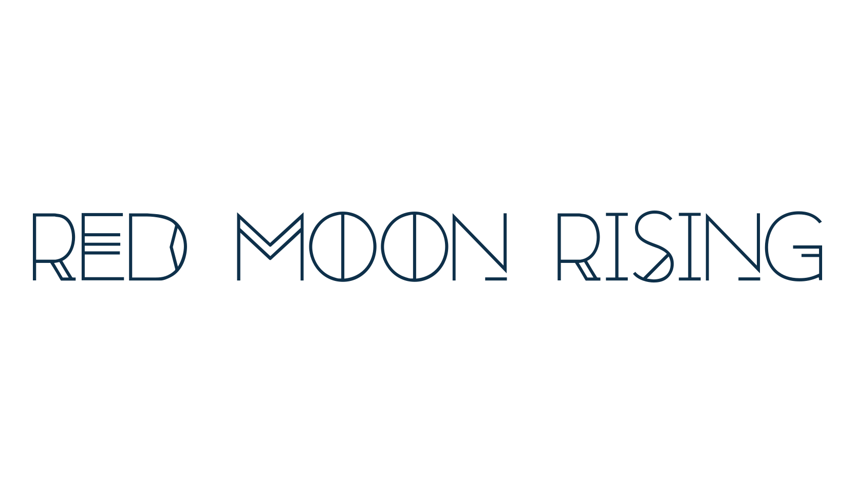 Red Moon Rising, retro font preview