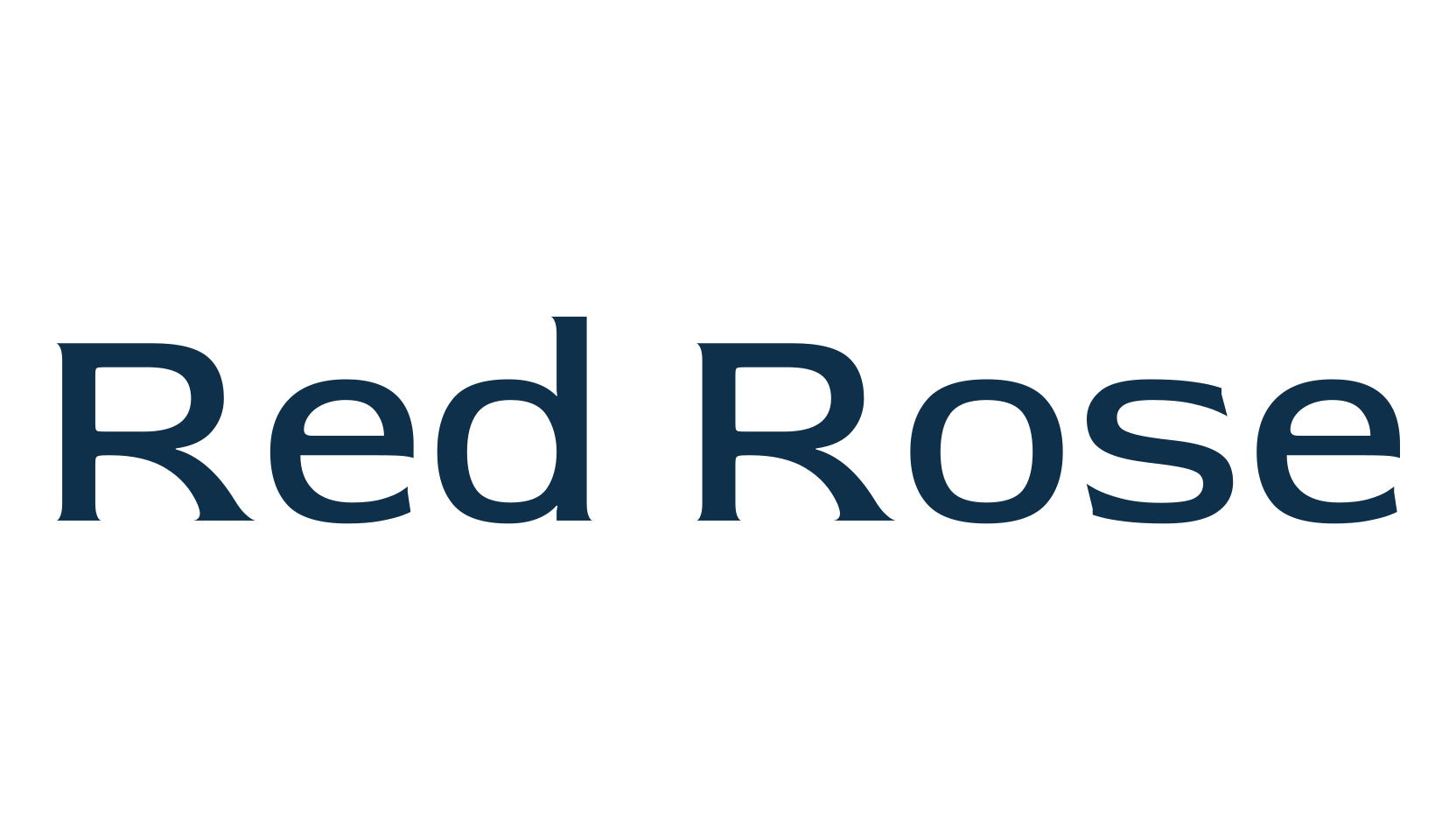 Red Rose, various font preview