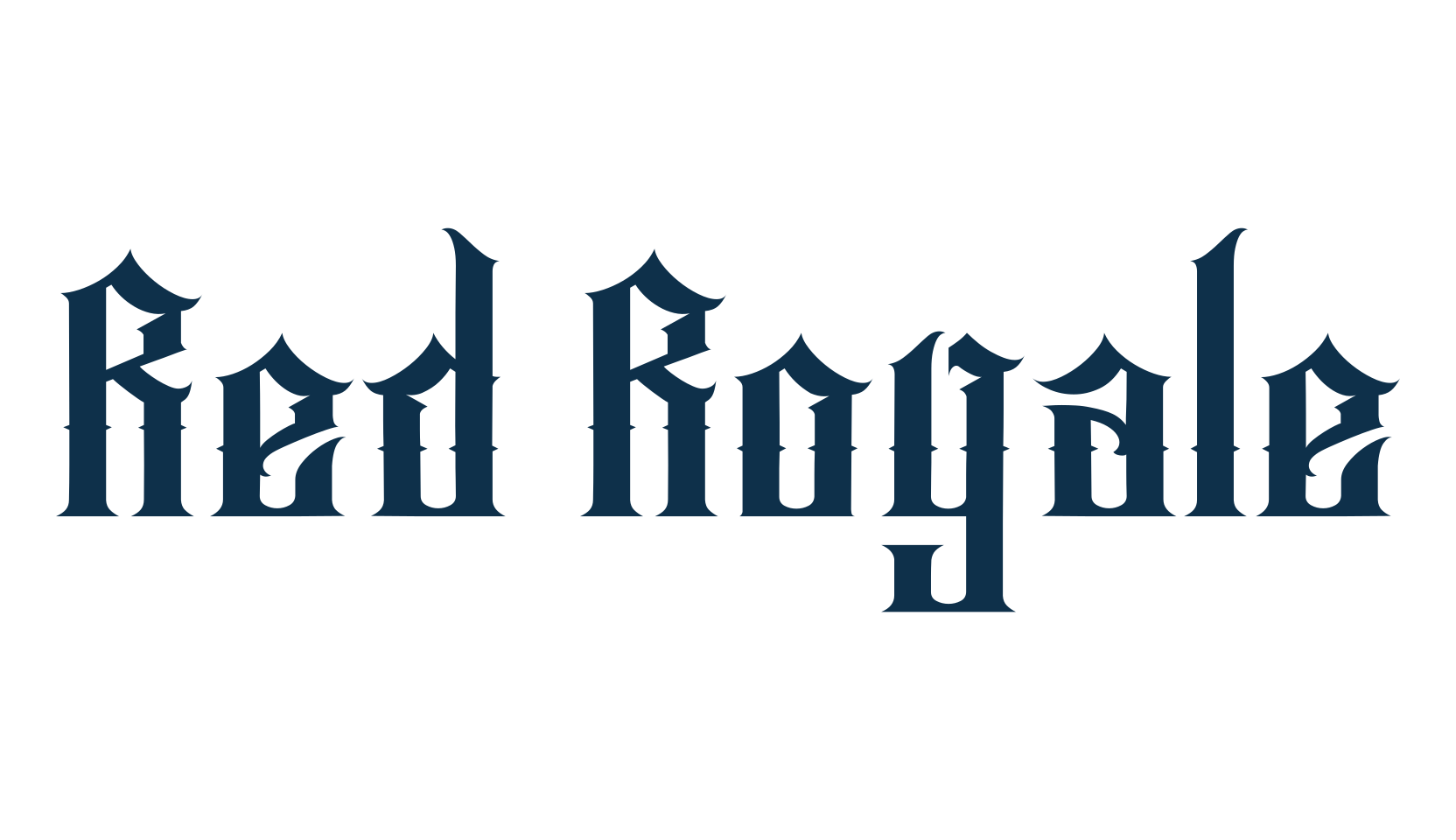 Red Royale, gothic modern font preview