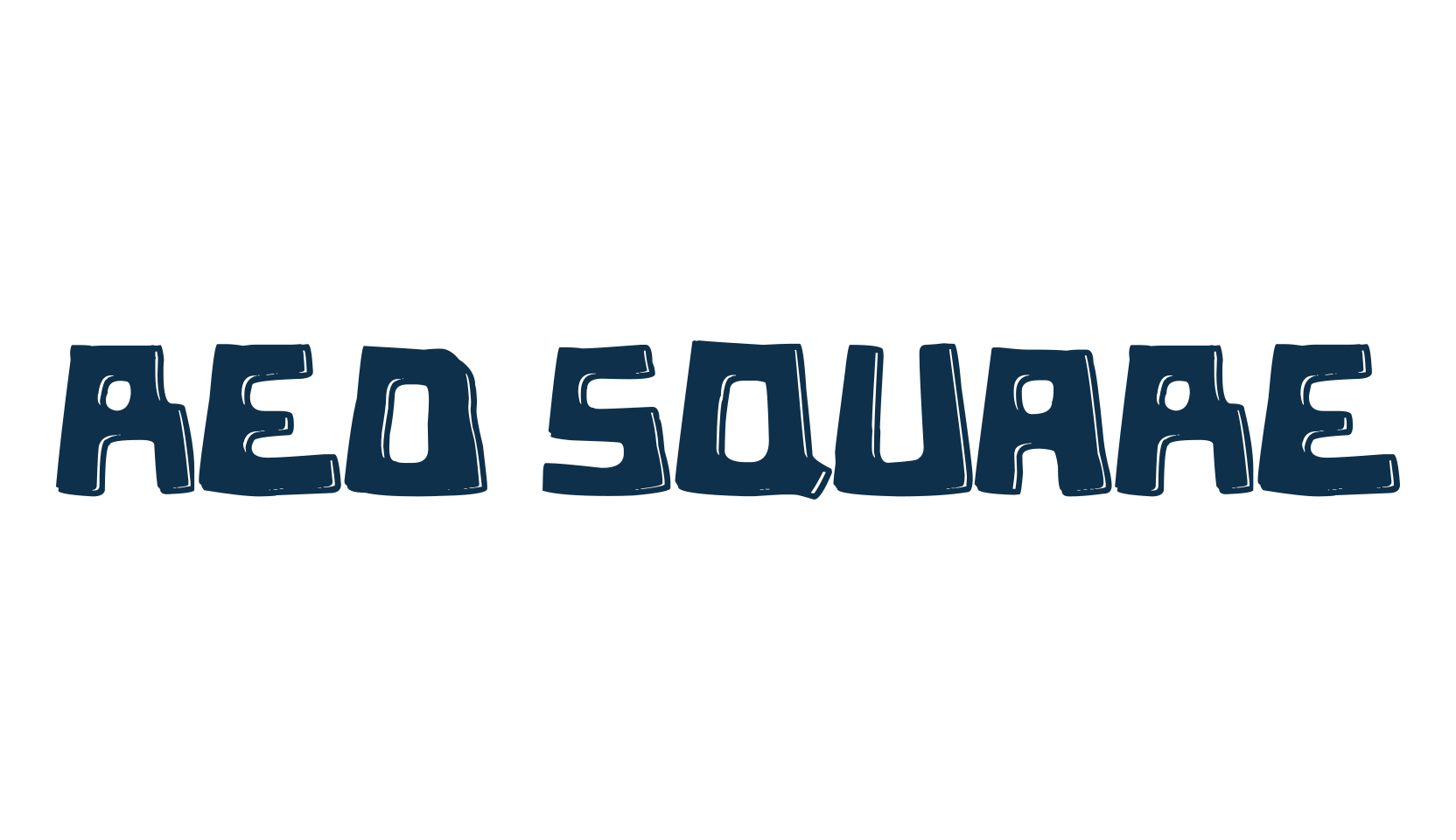 Red Square, fancy cartoon decorative font preview