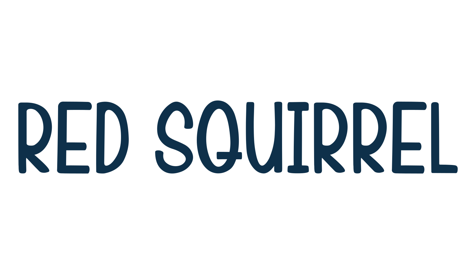 Red Squirrel, fancy cartoon decorative comic font preview