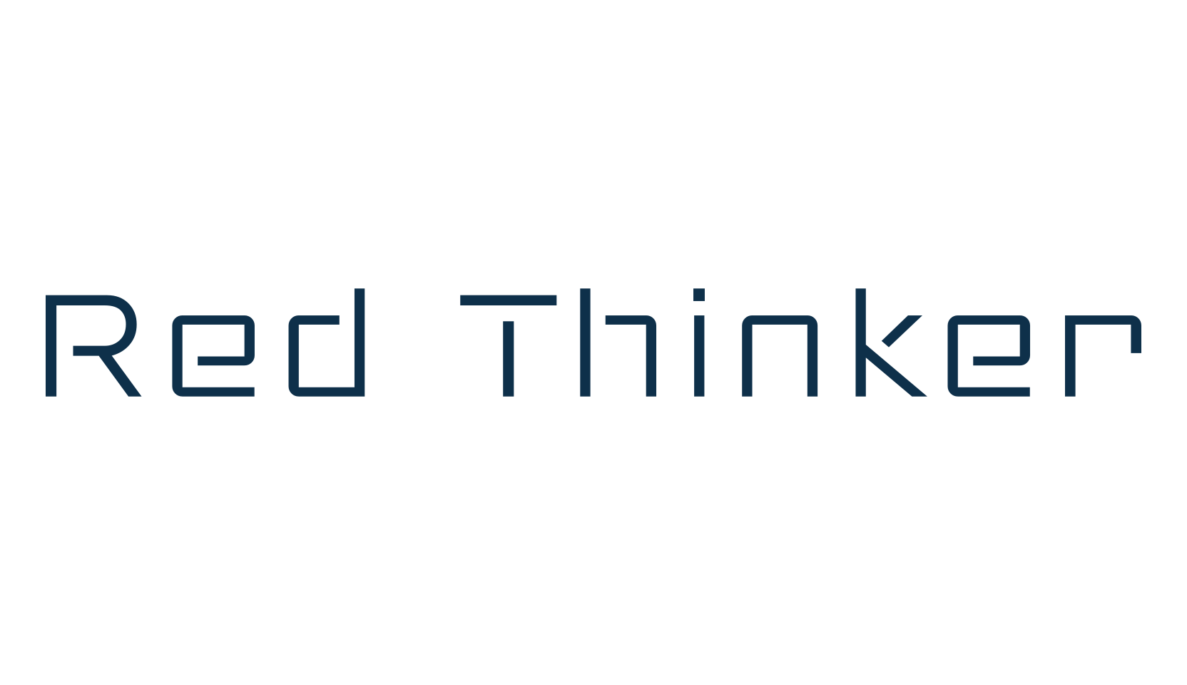Red Thinker, fancy various techno sci-fi font preview